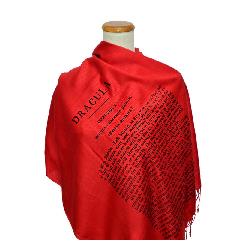 Universal Zone Dracula by Bram Stoker Scarf Wrap Shawl - Image 5